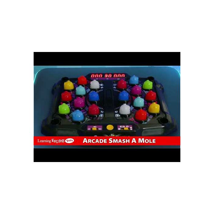 Winning Electronic Arcade Smash-A-Mole - Gioco Della Talpa Con Luci E Suoni, 4 Modalità, 2 Martelli, Per Famiglia E Bambini 6+ - 2