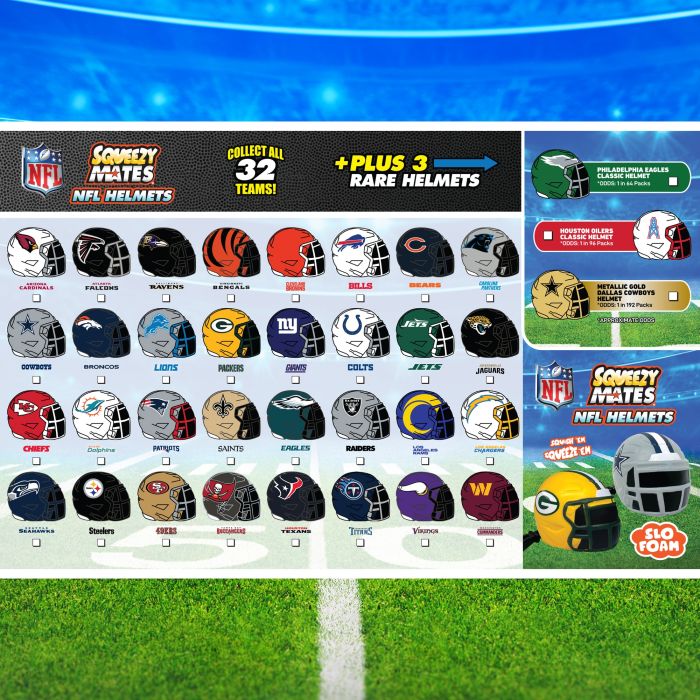 NFL SqueezyMates Helmets Blind Bag