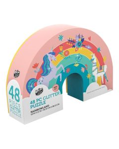 Rainbowland 48 Piece Glitter Floor Puzzle