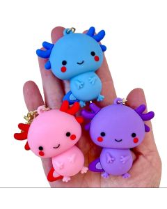 Axolotl Keychain Charm<br>Colors may vary