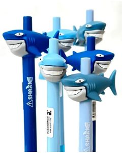Shark Retractable Gel Pen<br>One Assorted Style