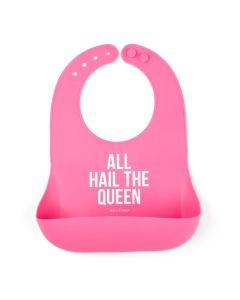 Wonder Bib Dark Pink All Hail the Queen