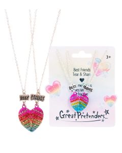BFF Glam Heart Tear & Share Necklaces