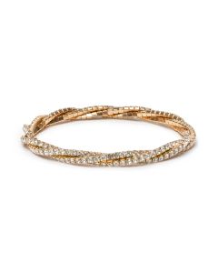 Boutique Diamante Twist Bracelet