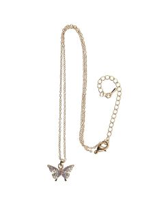 Boutique Butterfly Gem Necklace