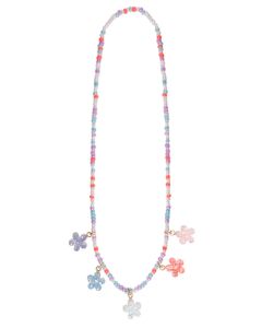 Boutique Shimmer Flower Necklace