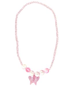 Boutique Holo Pink Crystal Necklace