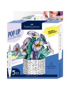 Pop-Up Coloring Pansy Bouquet