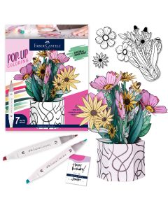 Pop-Up Coloring Wildflower Bunch Bouquet