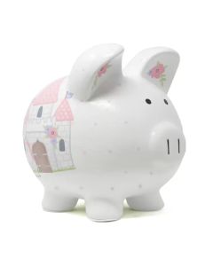 Ceramic Piggy Bank Unicorn Castle