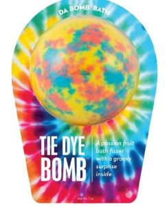 Da Bomb Bath Fizzers<br>Yellow Tie Dye Bath Bomb