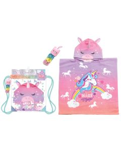 Unicorn Hooded Towel Set