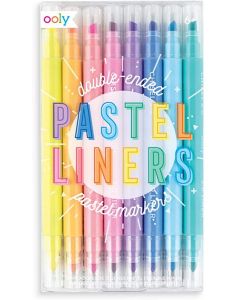   PASTEL LINERS~DUAL TIP MARKERS