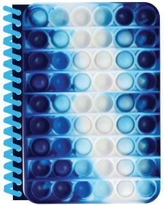 Blue Tie Dye Popper Journal