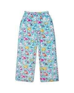 Preppy Pups Plush Pants (Small, 6/8)