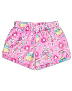 Easter Flower Chicks Plush Shorts (Small, 6/8)