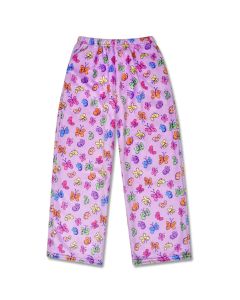 Bright Butterflies Plush Pants (Medium, 10/12)