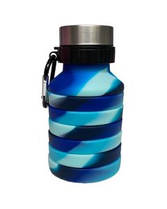 Collapsible Water Bottle Ocean Waves-1