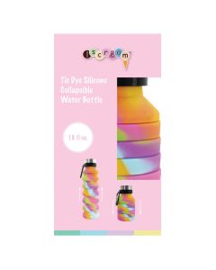 Swirl Tie Dye Collapsible<br>Water Bottle