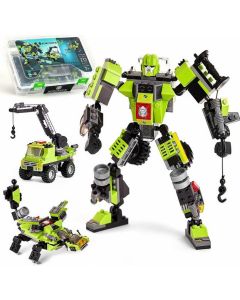 Buildable Robot Glow in the Dark STEM Action Figure - Green