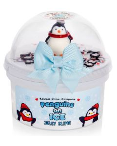 Kawaii Penguins on Ice Jelly Slime