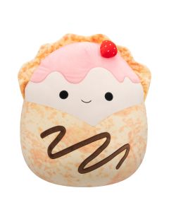 Squishmallow 8 Inch Strawberry Crepe with Chocolate Drizzle