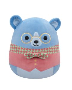 Squishmallow 8 Inch<br>Periwinkle Bear in Vest with Glasses