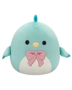Squishmallow 8 Inch<br>Light Teal Chicken with Pink Neck Bow
