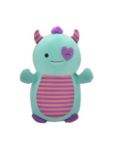 Squishmallow 10 Inch Hugmee Teal and Pink Monster