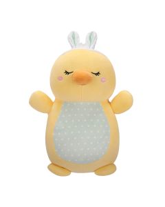 Squishmallow 10 Inch<br>Hugmee Yellow Chick with Spotted Belly and Bunny Ears