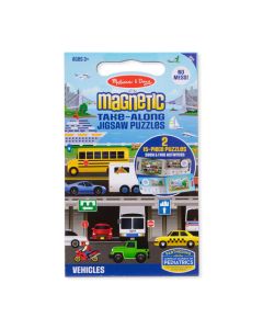 Magnetic Take-Along Puzzle Vehicles