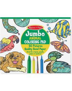  JUMBO COLORING PAD~ANIMALS