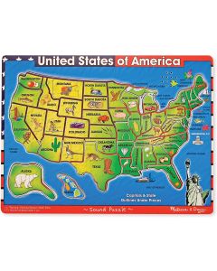  PUZZLE 40 PC~USA MAP WITH SOUN