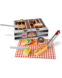  WOODEN GRILL AND SERVE~BBQ SET