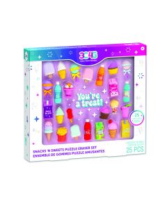Snacks n Sweets Puzzle Eraser Set