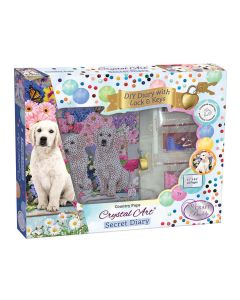 Crystal Art Secret Diary Kit: Country Pups-3