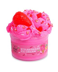PeachyBbies Strawberry Ice Cream Cloud Dough Slime
