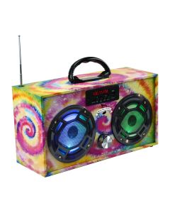 Tie Dye Boombox~With Radio