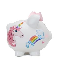 Ceramic Piggy Bank Unicorn & Rainbow-2