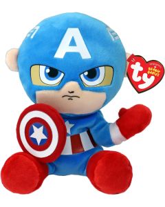TY Beanie Baby Soft Body Captain America-1