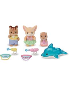 Calico Critters Nursery Friends Pool Fun Trio-4