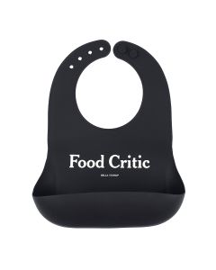 Wonder Bib Black Food Critic-2