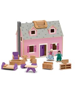 Fold Go Wooden Dollhouse-3