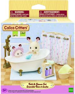 Calico Critters Bath & Shower Set-3