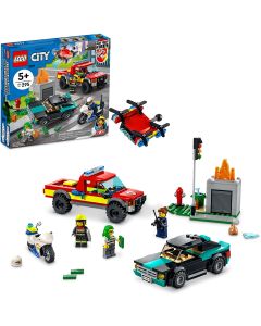 Lego CITY FIRE RESCUE and POLICE CHASE-2