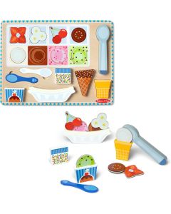 Magnetic Ice Cream Puzzle & Play Set-4