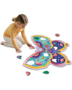 Shimmery Butterfly 53 Piece Floor Puzzle-3