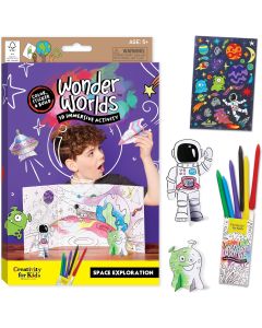 Space Wonder Worlds 3D Coloring Craft-3
