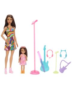 Barbie Pop Star Sisters Dolls Playset-5