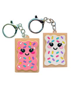 Toaster Pastry Lip Balm Keychain<br>Colors may vary-4